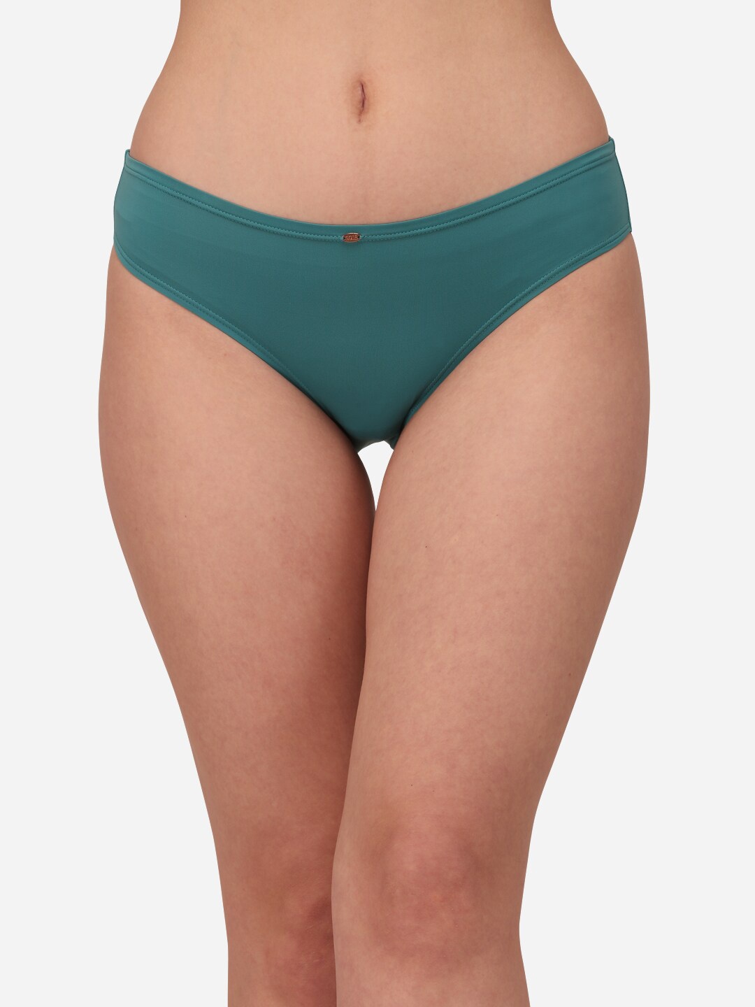 

SOIE Women Mid Rise No VPL Medium Coverage Ultra Soft Brief, Teal