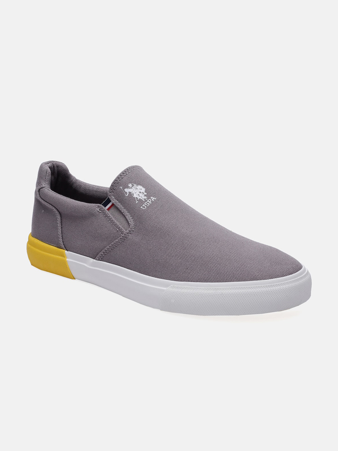 

U S Polo Assn Men Grey Slip-On Sneakers