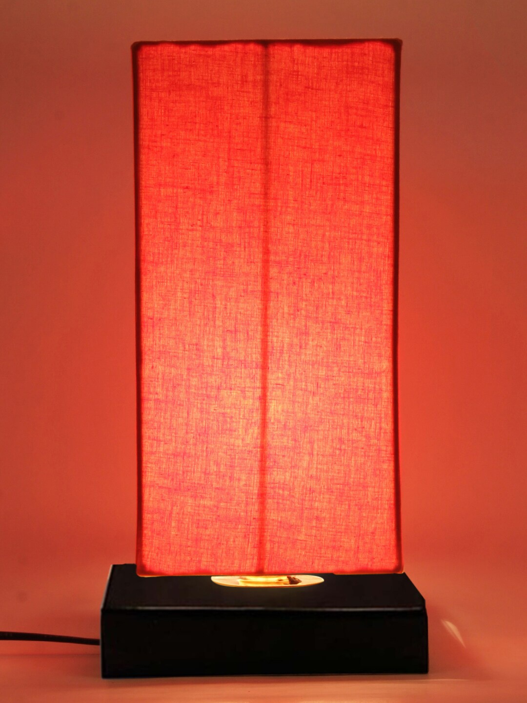 

Devansh Orange & Black Solid Cotton Shade Table Lamp