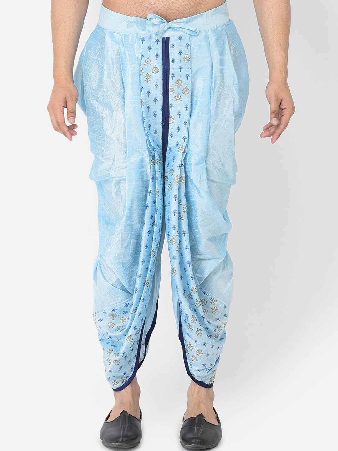 DEYANN Men Blue Printed Dhoti Pants