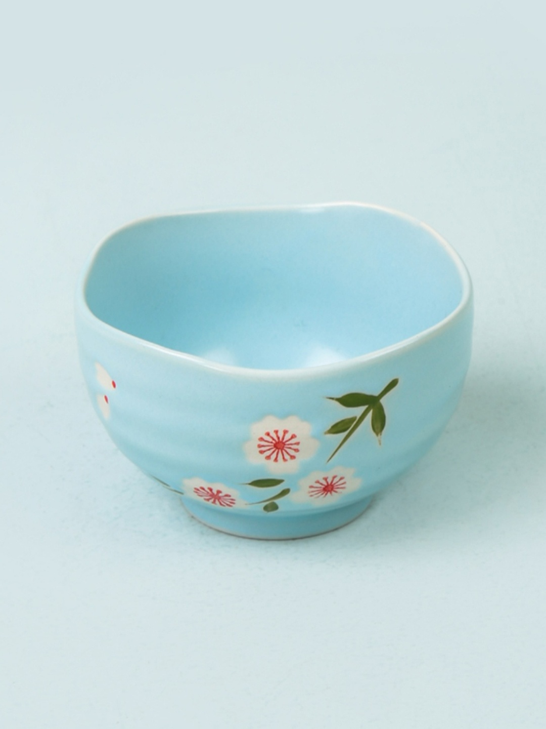 

Chumbak Blue & Green 1 Pieces Printed Porcelain Glossy Bowl