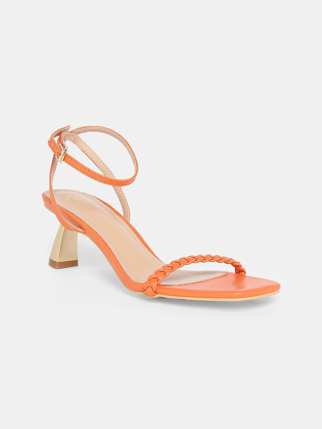 

20Dresses Women Orange PU Party Kitten Heels