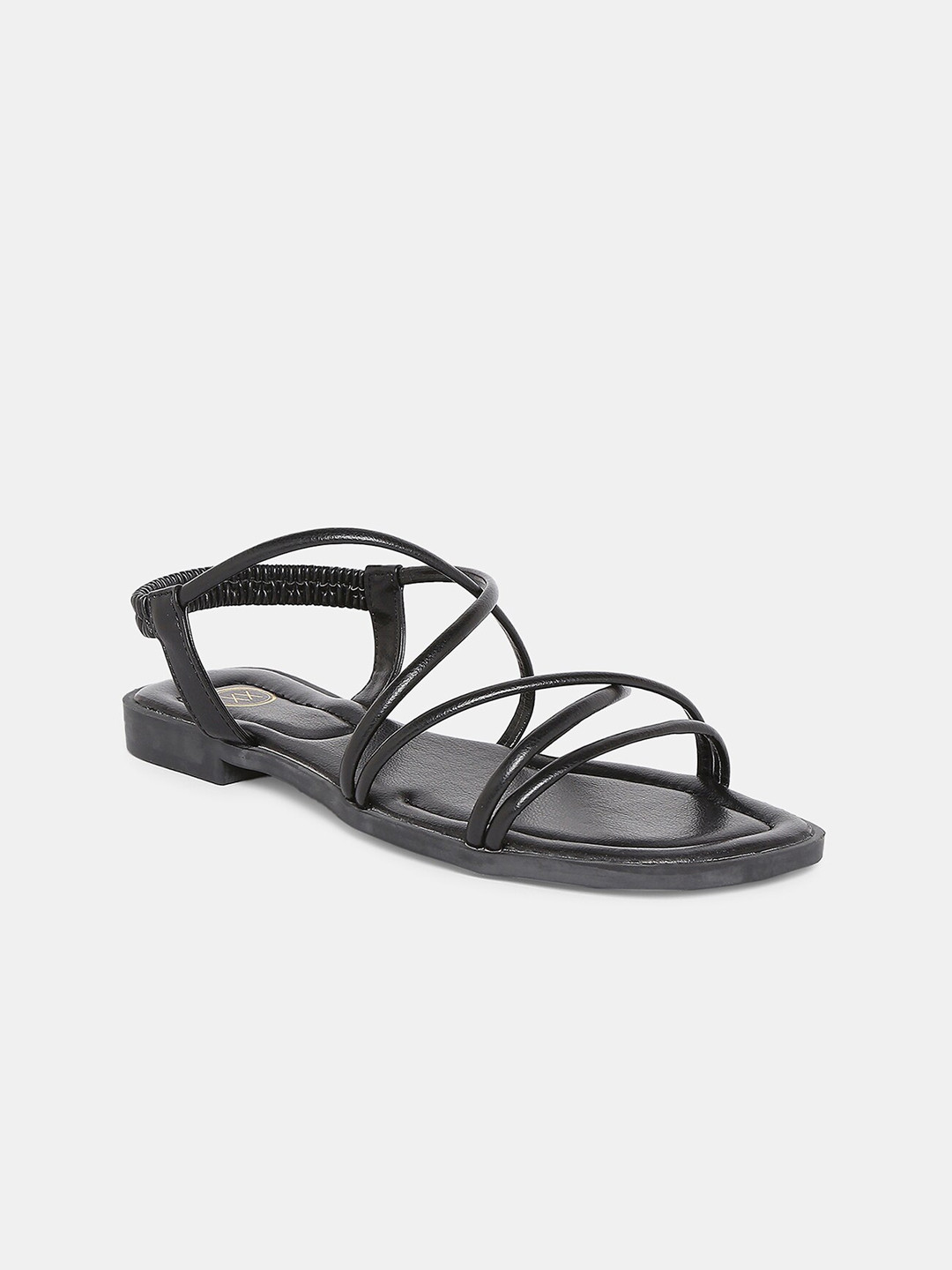 

20Dresses Women Black Party Solid Open Toe Flats