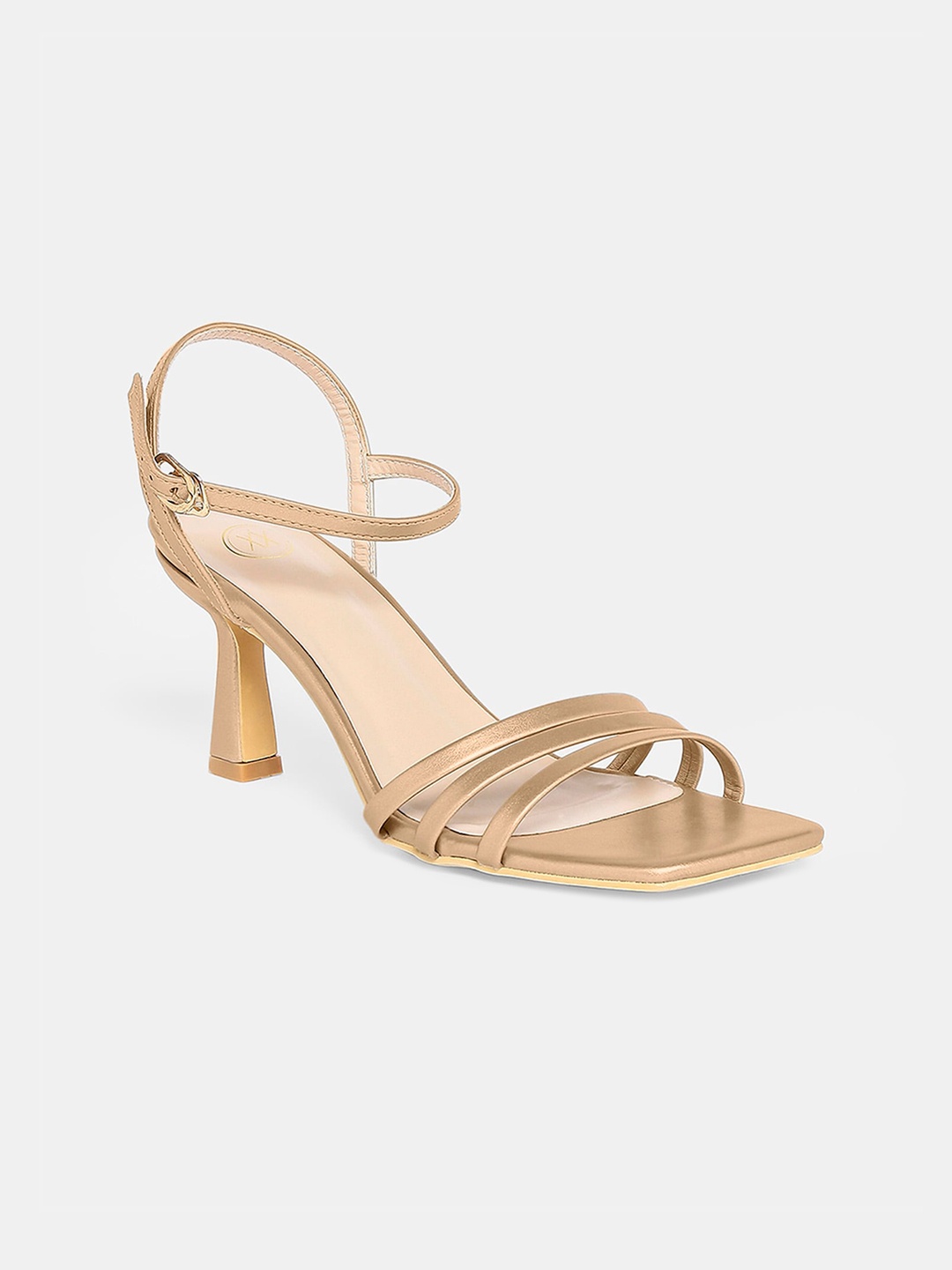 

20Dresses Gold-Toned Textured Party Kitten Heels
