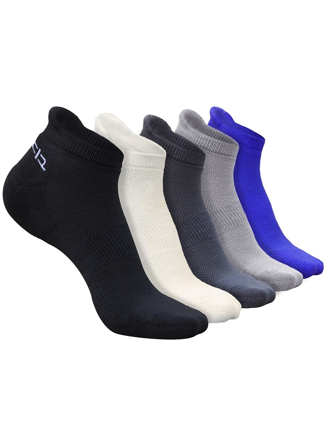 

Heelium Men Pack of 5 Bamboo Super Soft & Odour-Free Breathable Ankle-Length Socks, Black