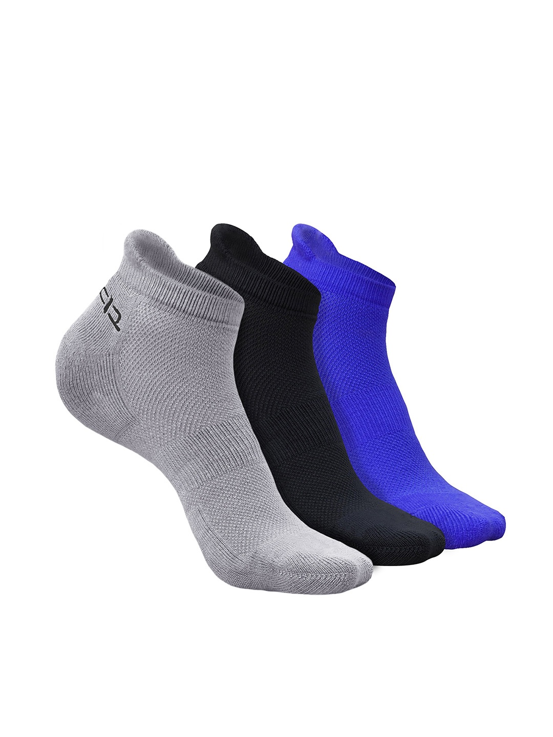 

Heelium Men Pack of 3 Bamboo Super Soft & Odour-Free Breathable Ankle-Length Socks, Grey