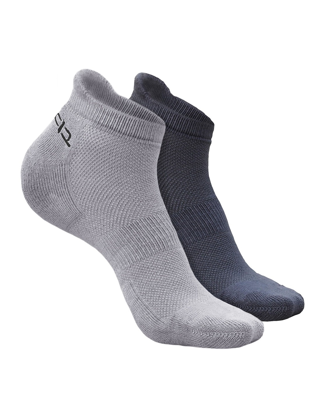 

Heelium Men Pack of 2 Bamboo Super Soft & Odour-Free Breathable Ankle-Length Socks, Grey melange