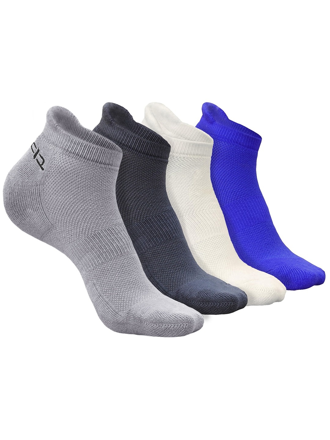 

Heelium Men Pack of 4 Bamboo Super Soft & Odour-Free Breathable Ankle-Length Socks, Charcoal