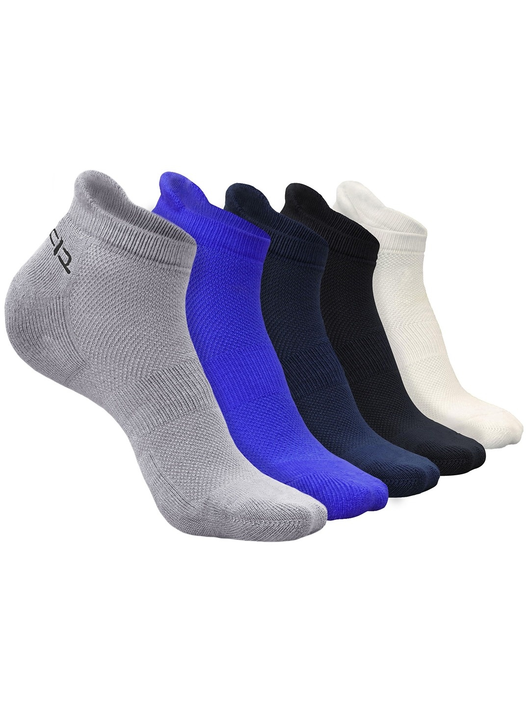 

Heelium Men Pack of 5 Bamboo Super Soft & Odour-Free Breathable Ankle-Length Socks, Multi