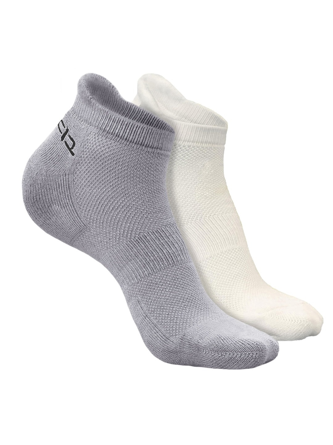 

Heelium Men Pack of 2 Bamboo Super Soft & Odour-Free Breathable Ankle-Length Socks, Grey
