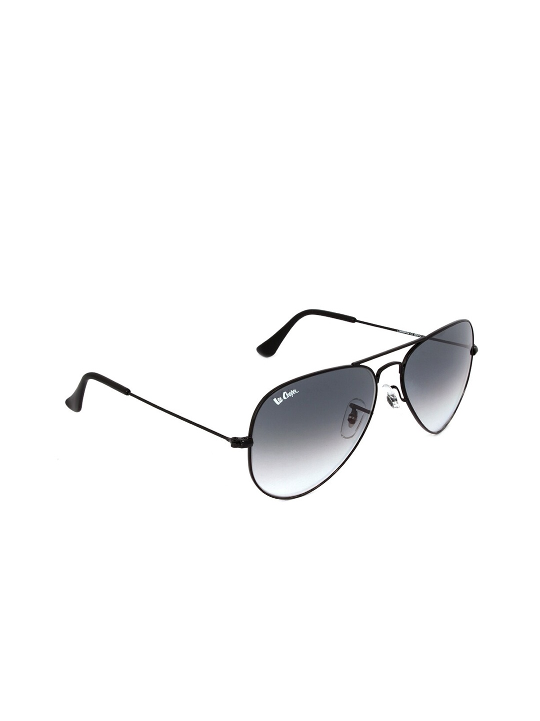 

Lee Cooper Unisex Grey Lens & Black Aviator Sunglasses with UV Protected Lens