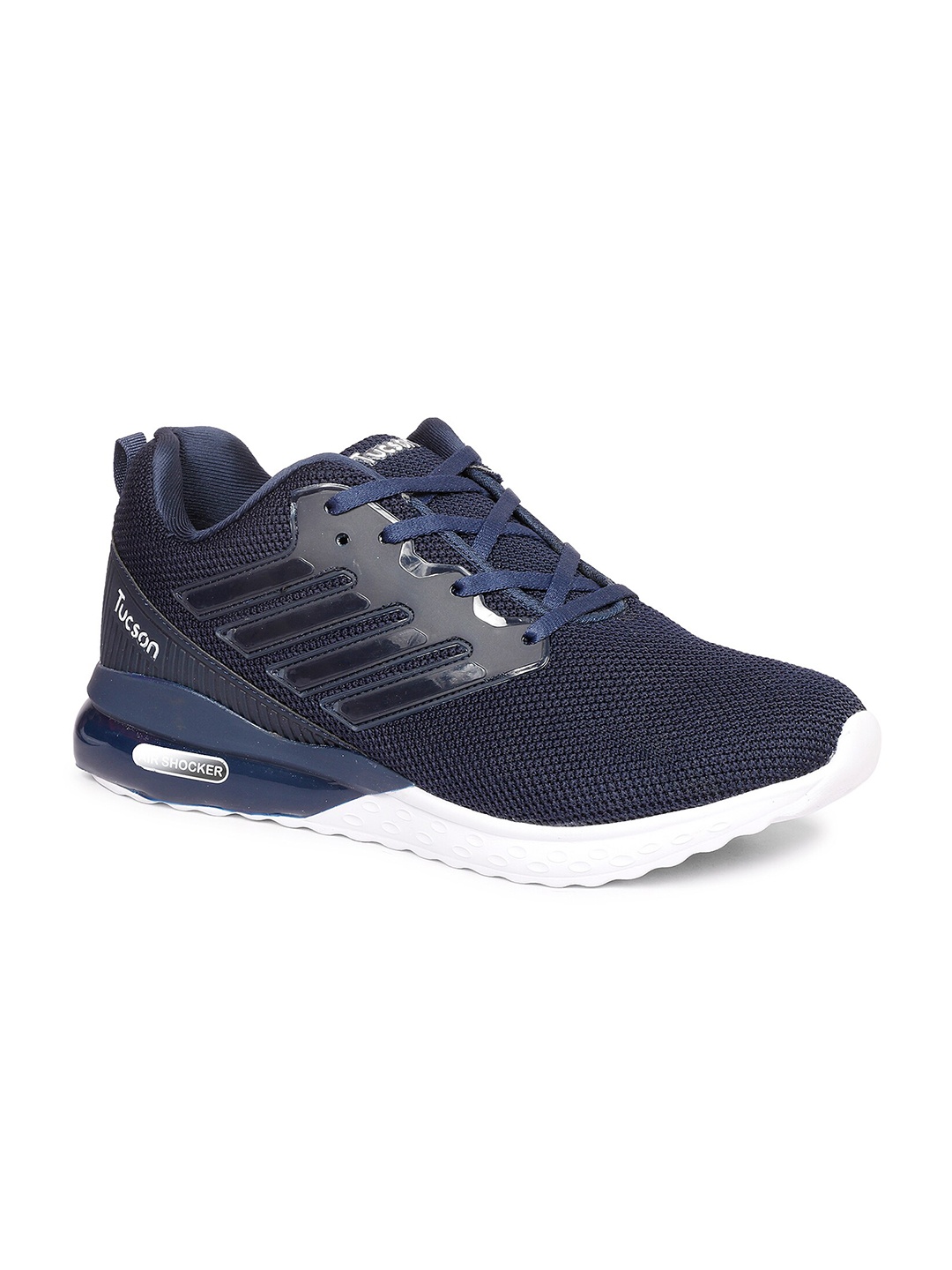 

Tucson Men Navy Blue Textile Running Shoes