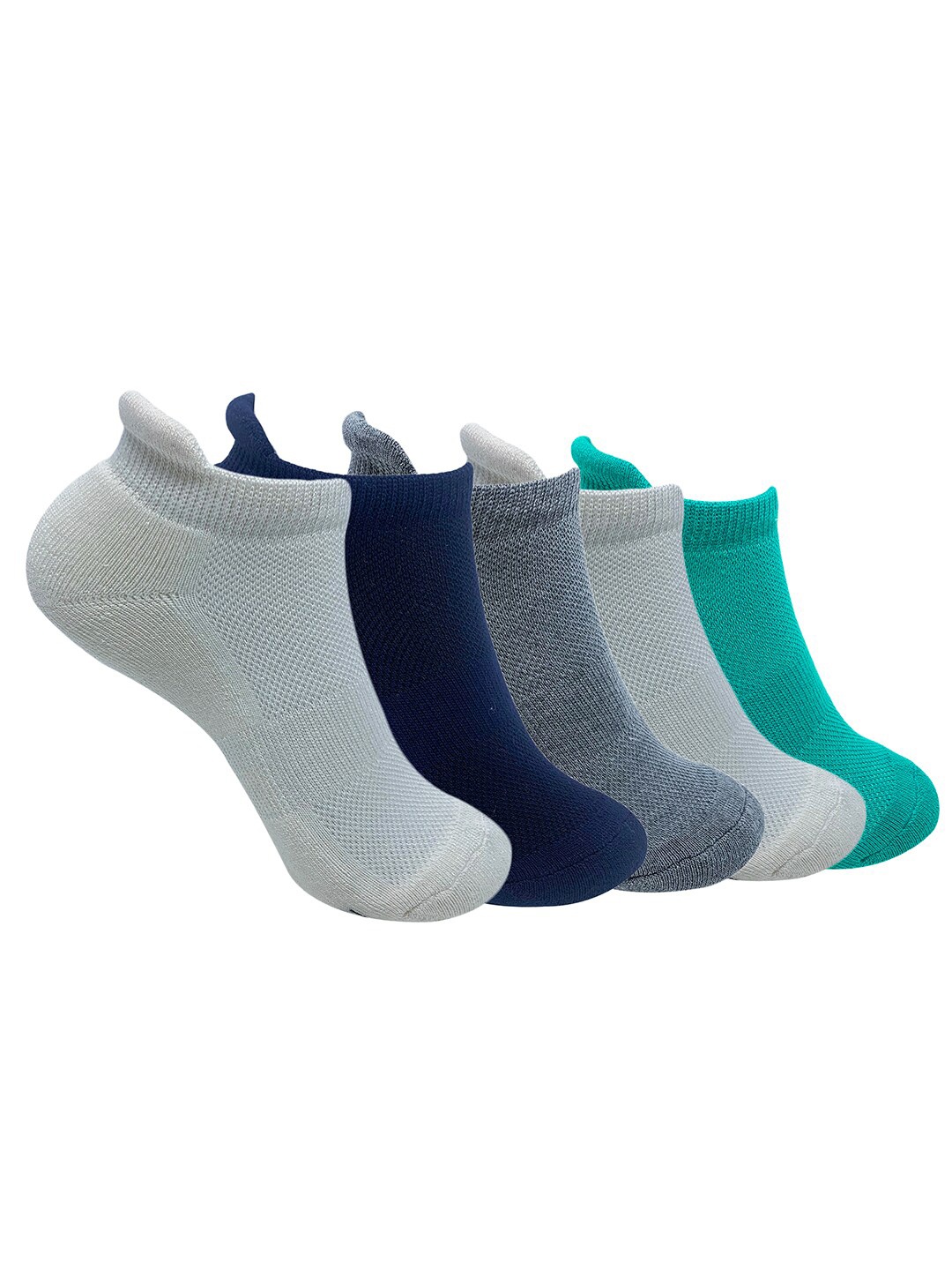 

Mint & Oak Women Pack of 5 Ankle-Length Bamboo Socks, Multi