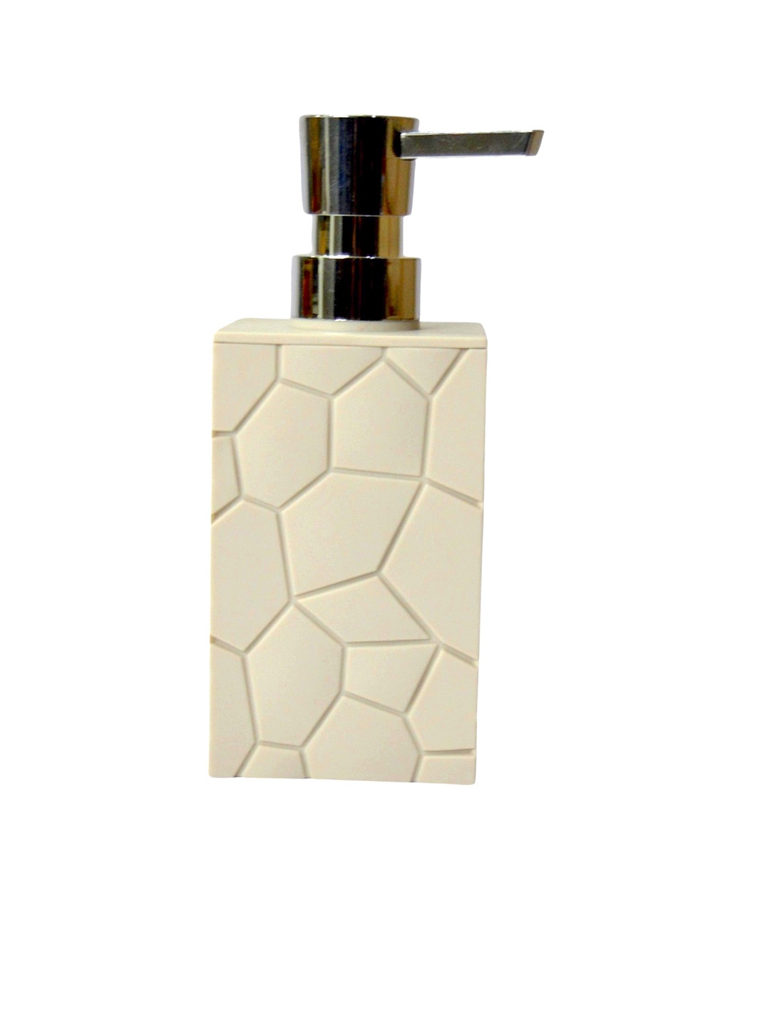 

Tranquil square Cream Textured Soap Dispenser