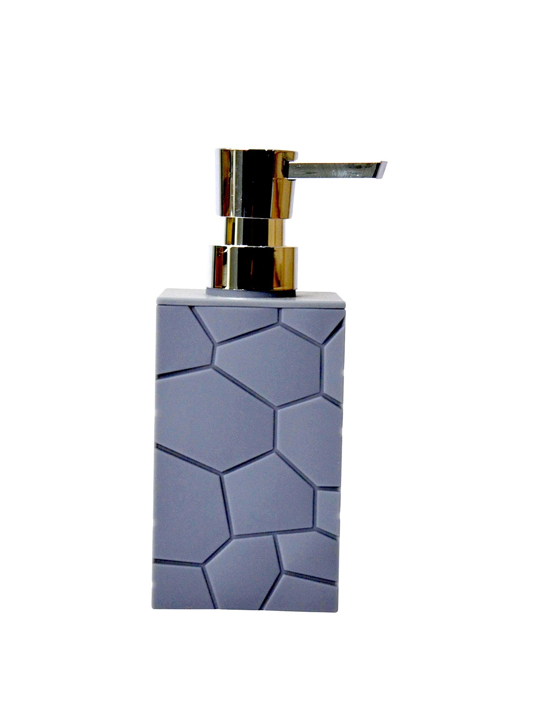 

Tranquil square Grey Textured Soap Dispenser 250ml