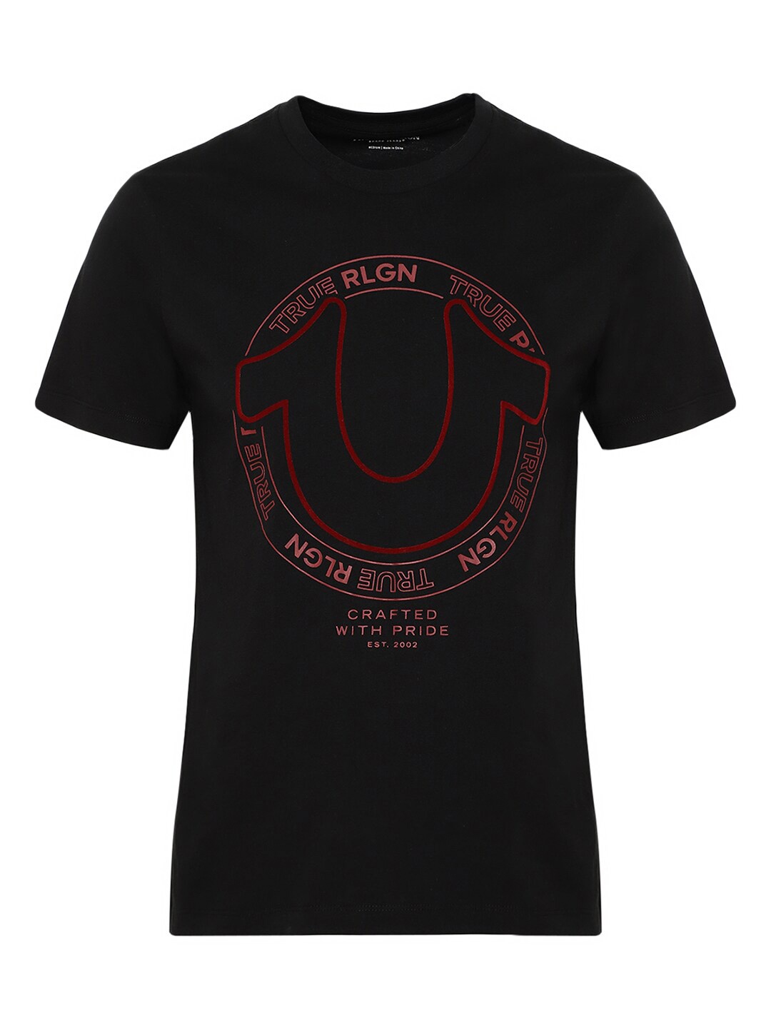 

True Religion Men Black Printed T-shirt
