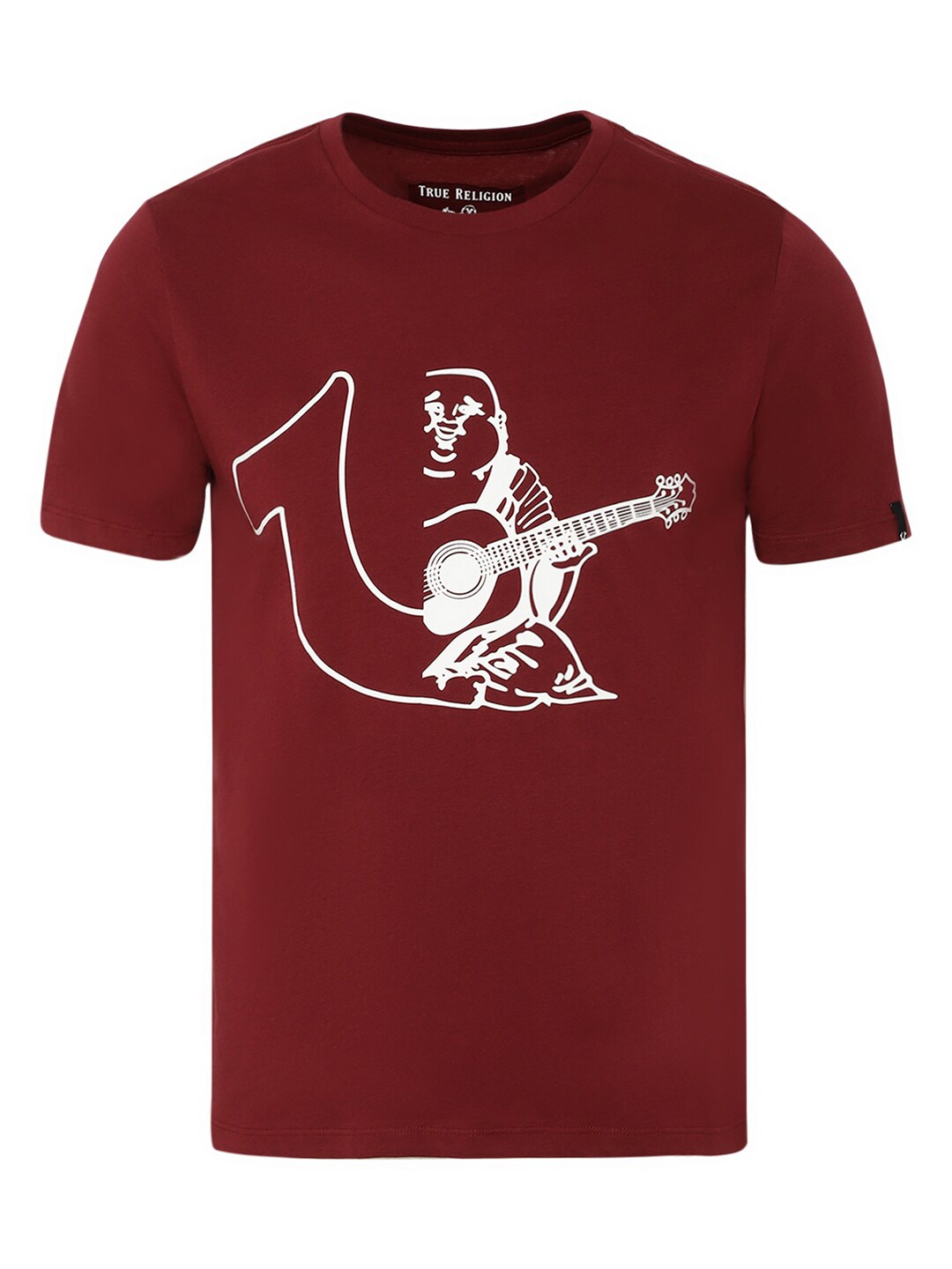 

True Religion Men Maroon Printed T-shirt