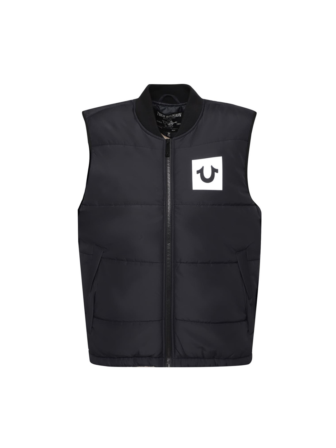 

True Religion Men Navy Blue Lightweight Crop Padded Jacket