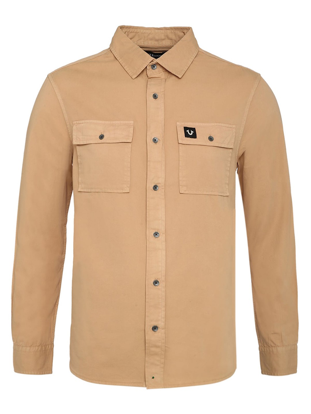 

True Religion Men Beige Casual Shirt