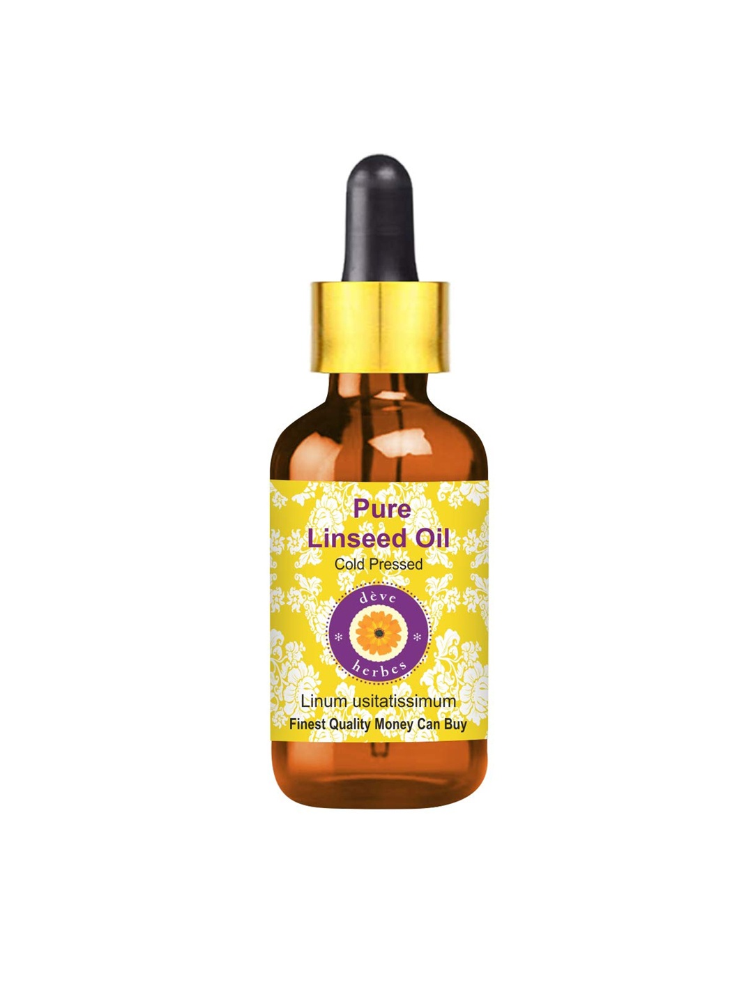 

Deve Herbes Pure Linseed Body Oil with Glass Dropper 100 ml, Yellow