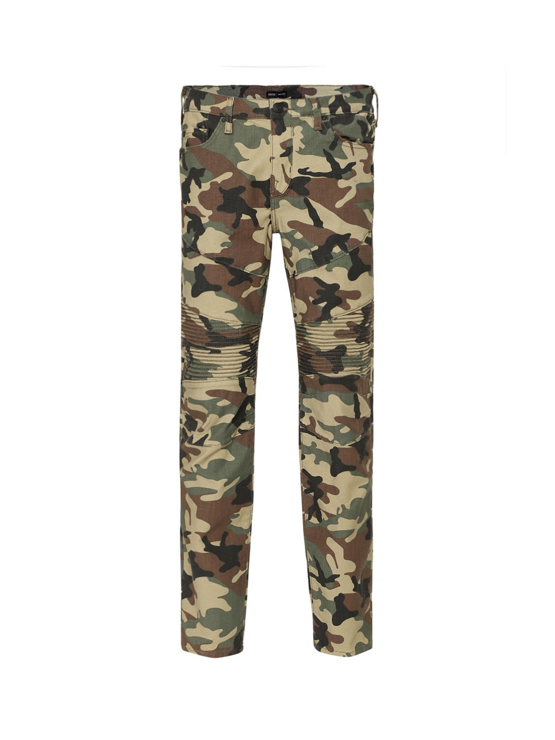 

True Religion Men SN Moto Camouflage Print Skinny Fit Slash Knee Jeans, Multi