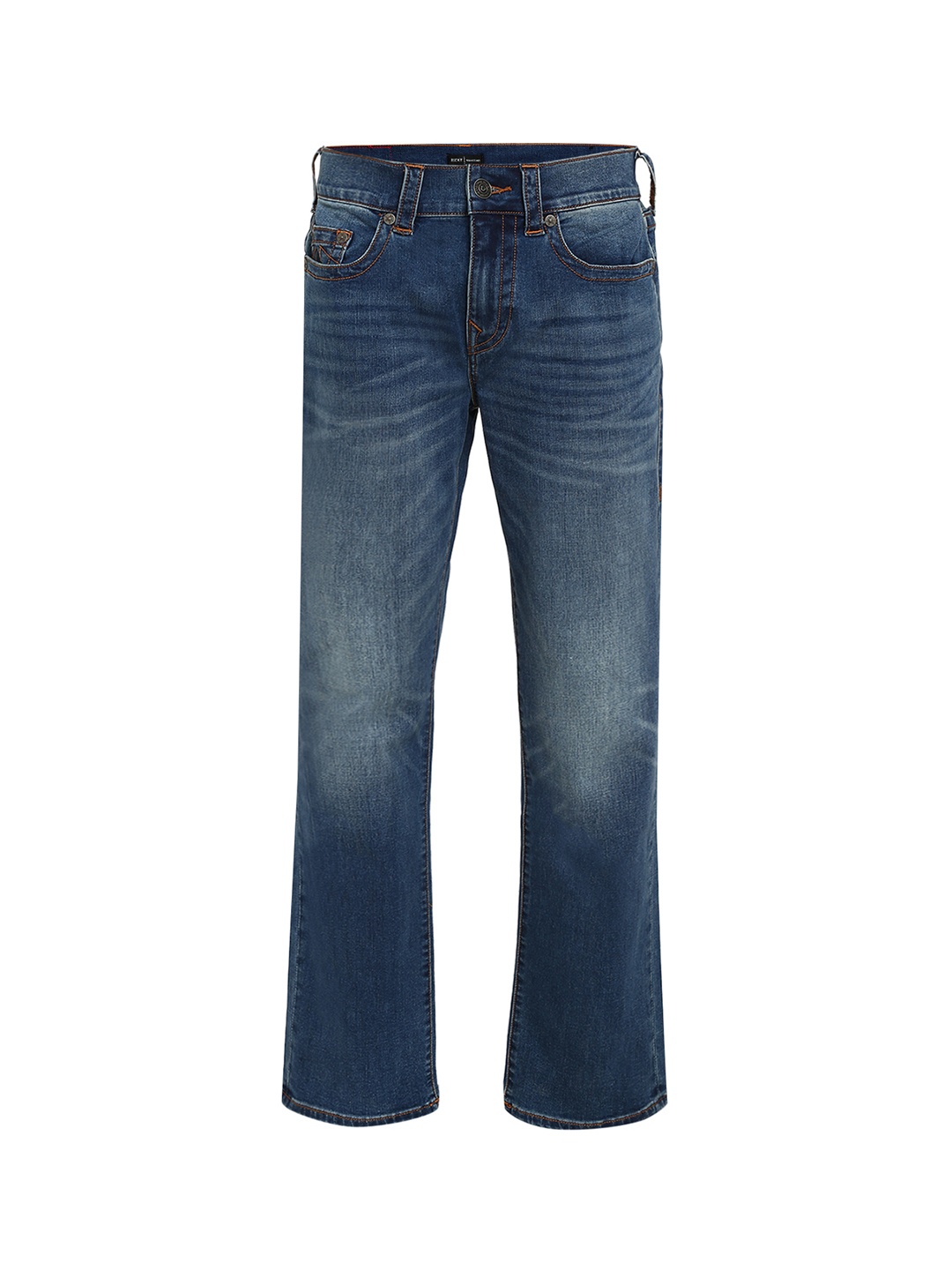 

True Religion Men Blue Straight Fit Heavy Fade Jeans