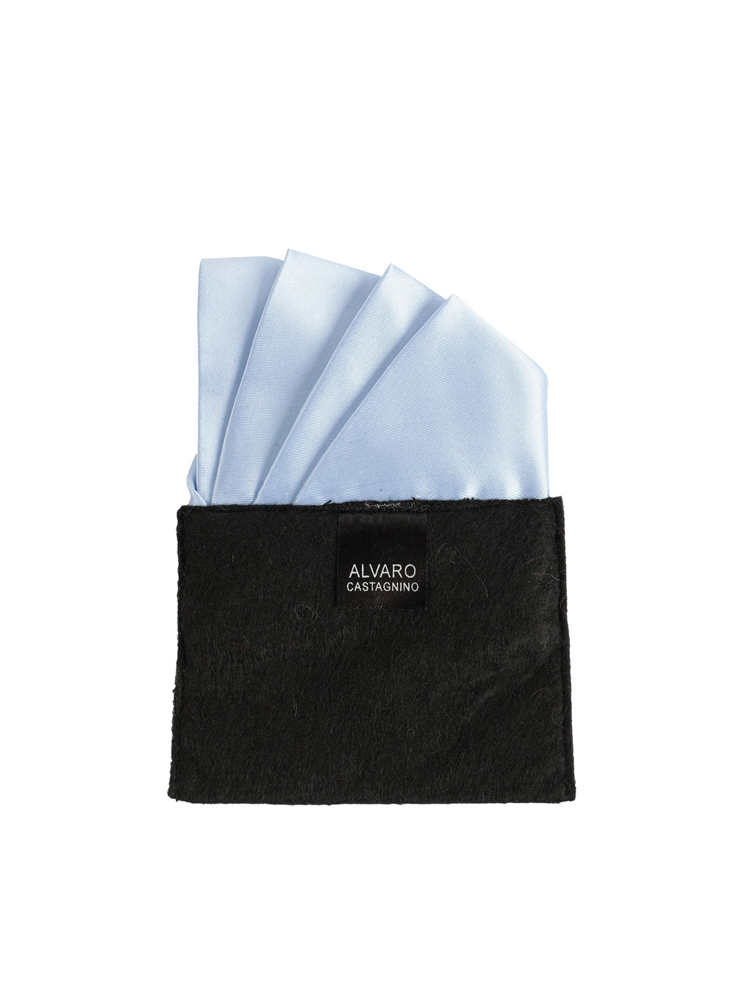 

Alvaro Castagnino Men Blue Solid Pocket Squares