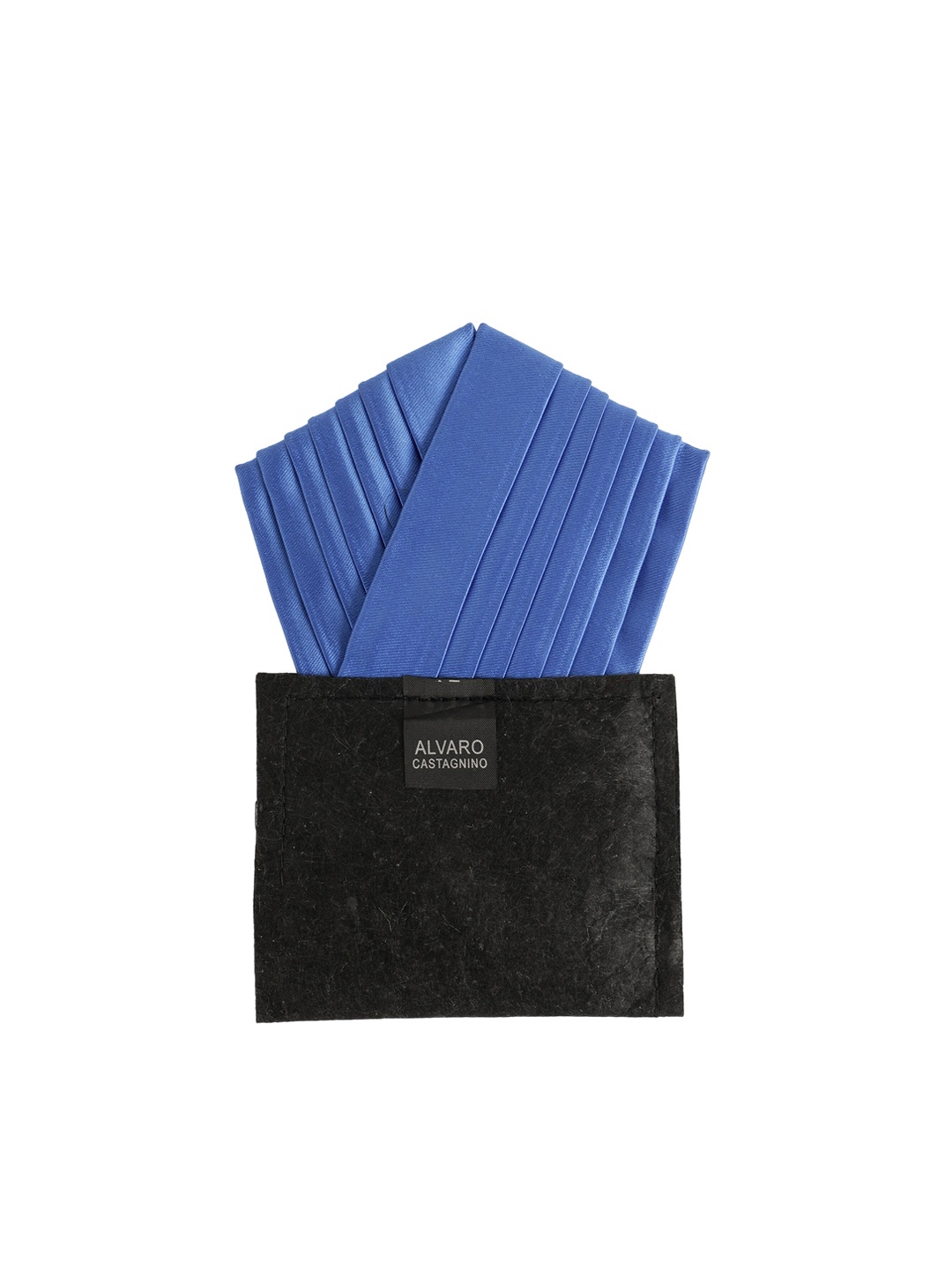 

Alvaro Castagnino Men Blue Solid Pocket Square
