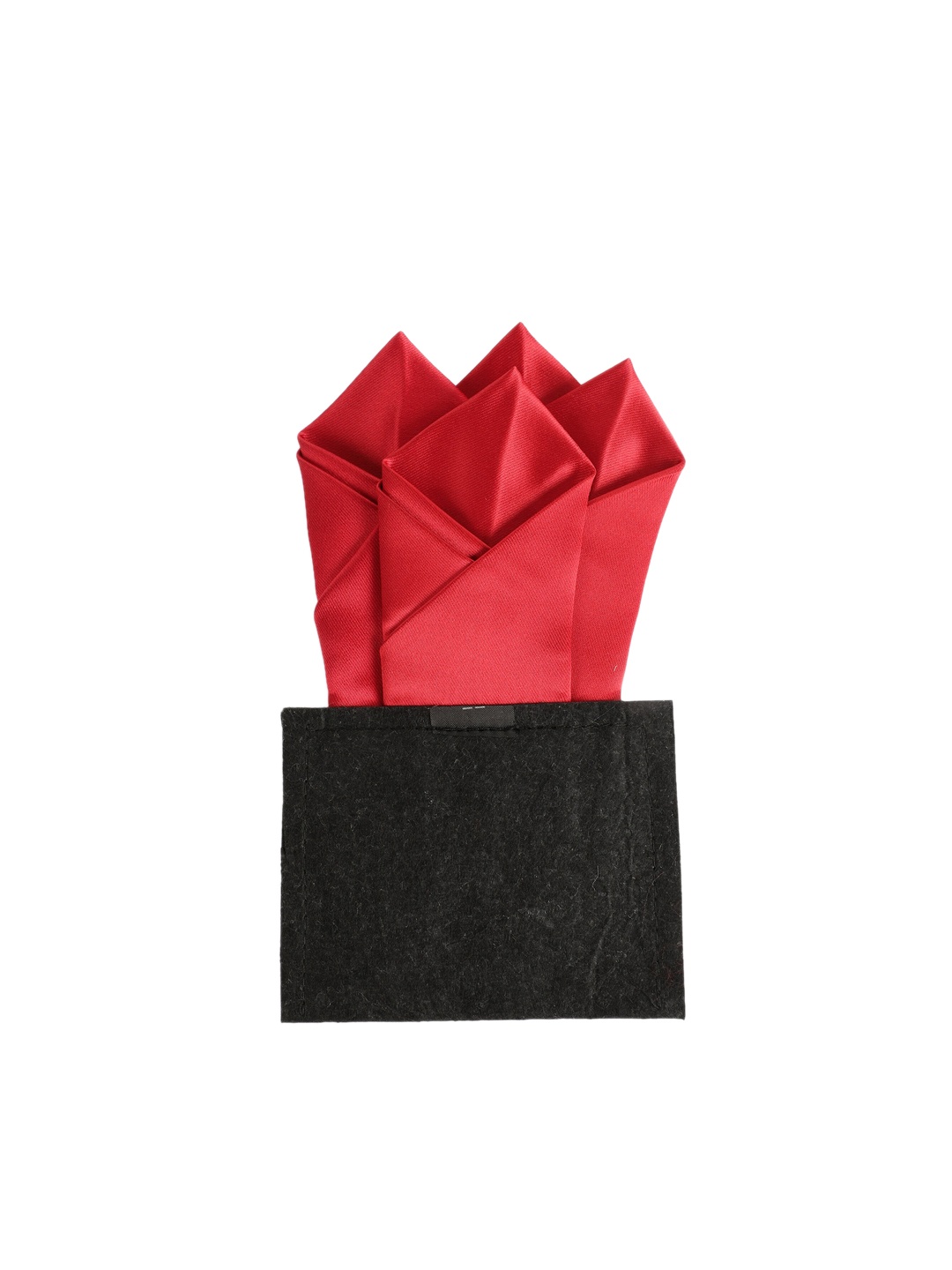 

Alvaro Castagnino Men Red Solid Pocket Squares