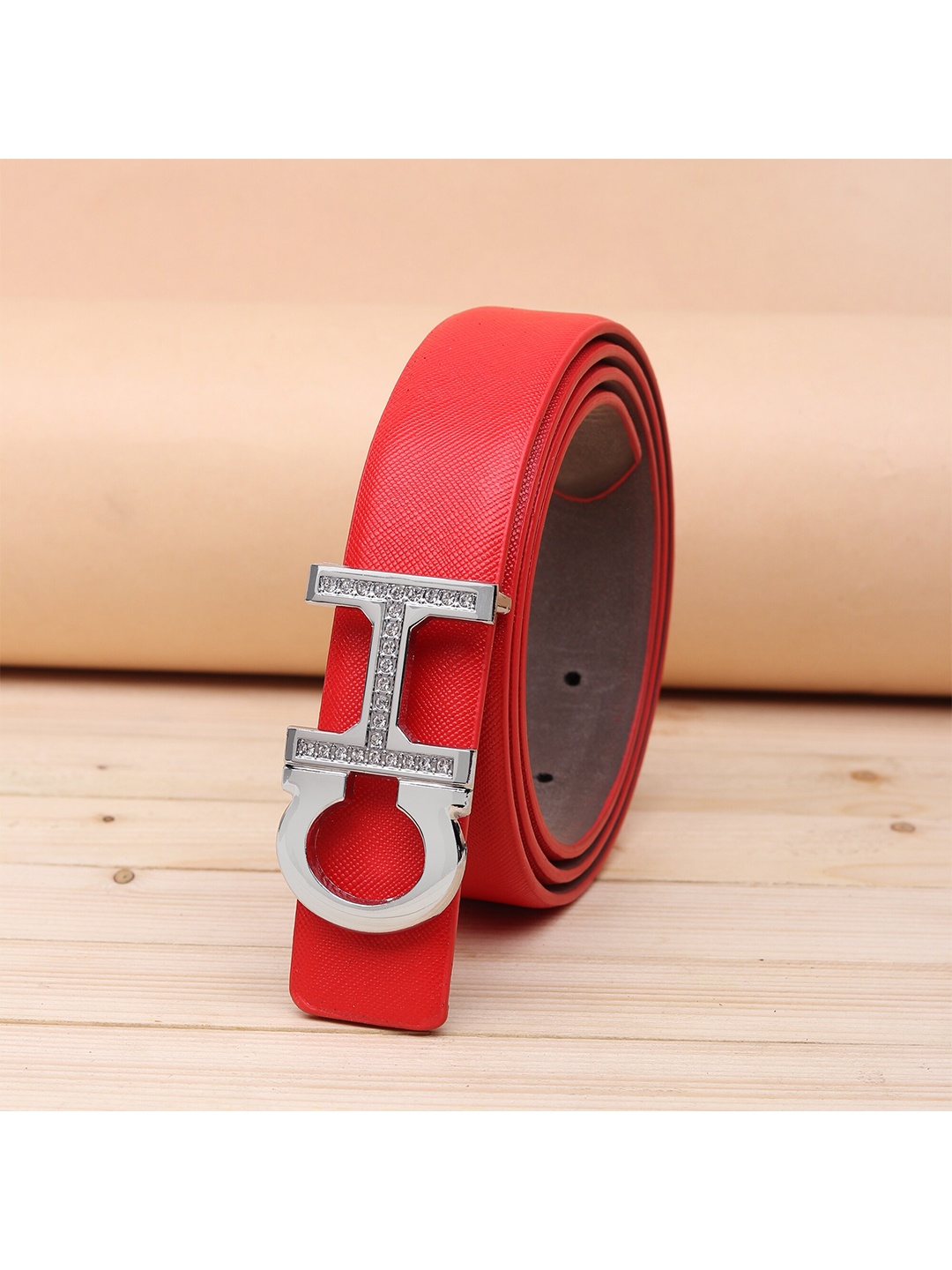 

URBAN ALFAMI Women Red PU Belt