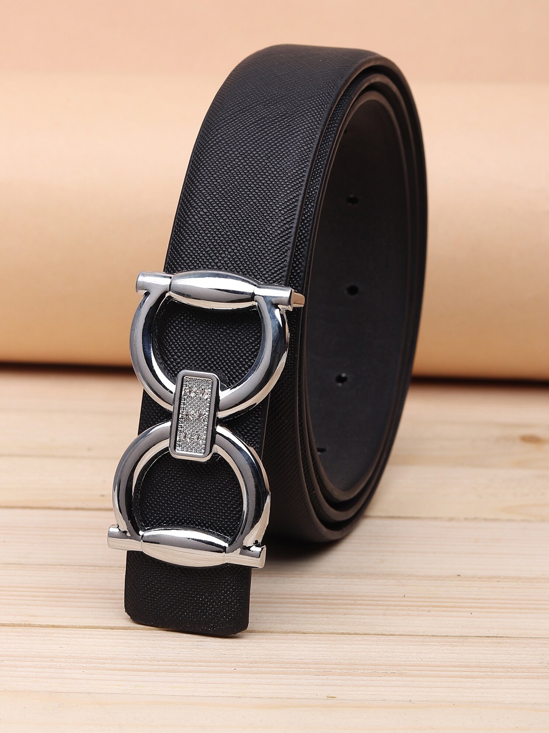 

URBAN ALFAMI Women Black PU Belt