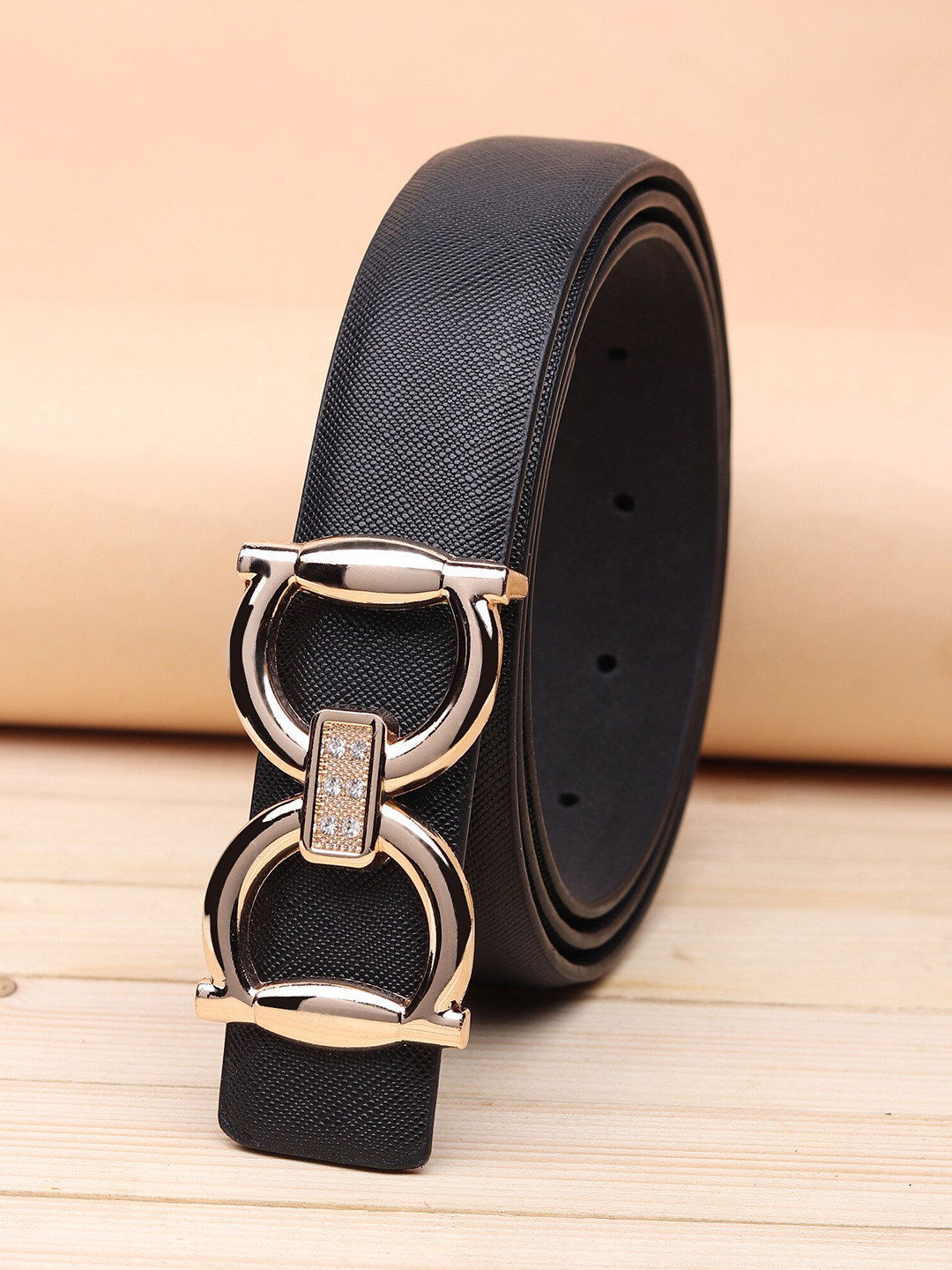 

URBAN ALFAMI Women Black PU Belt
