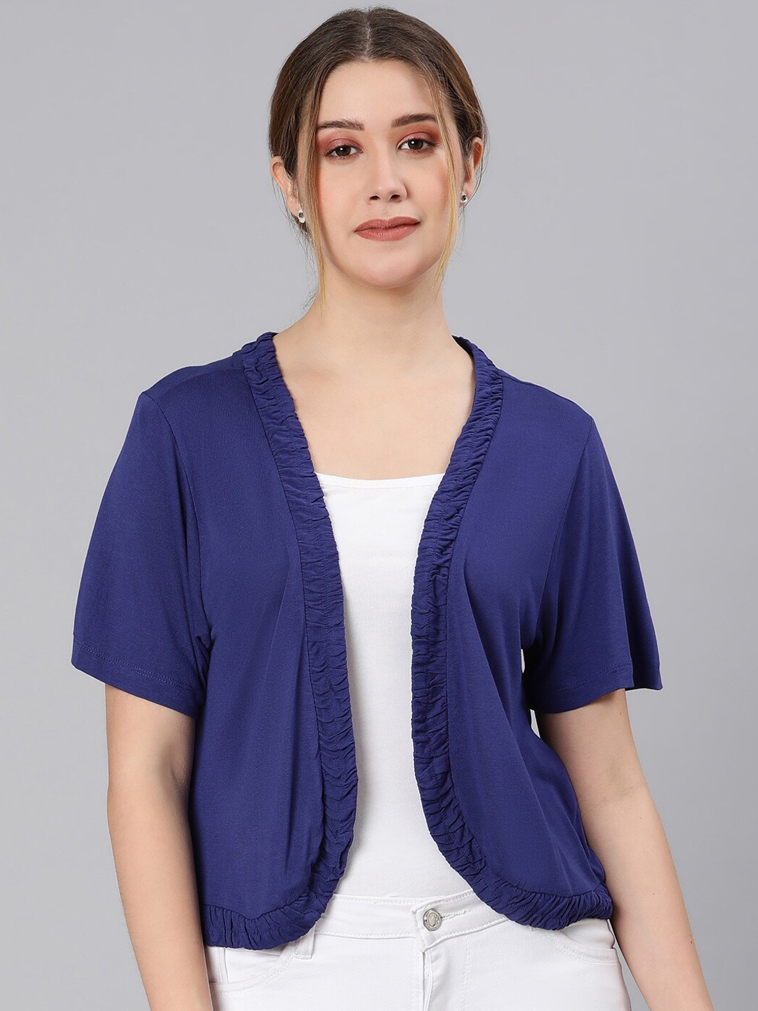 

Oxolloxo Women Blue Shrug