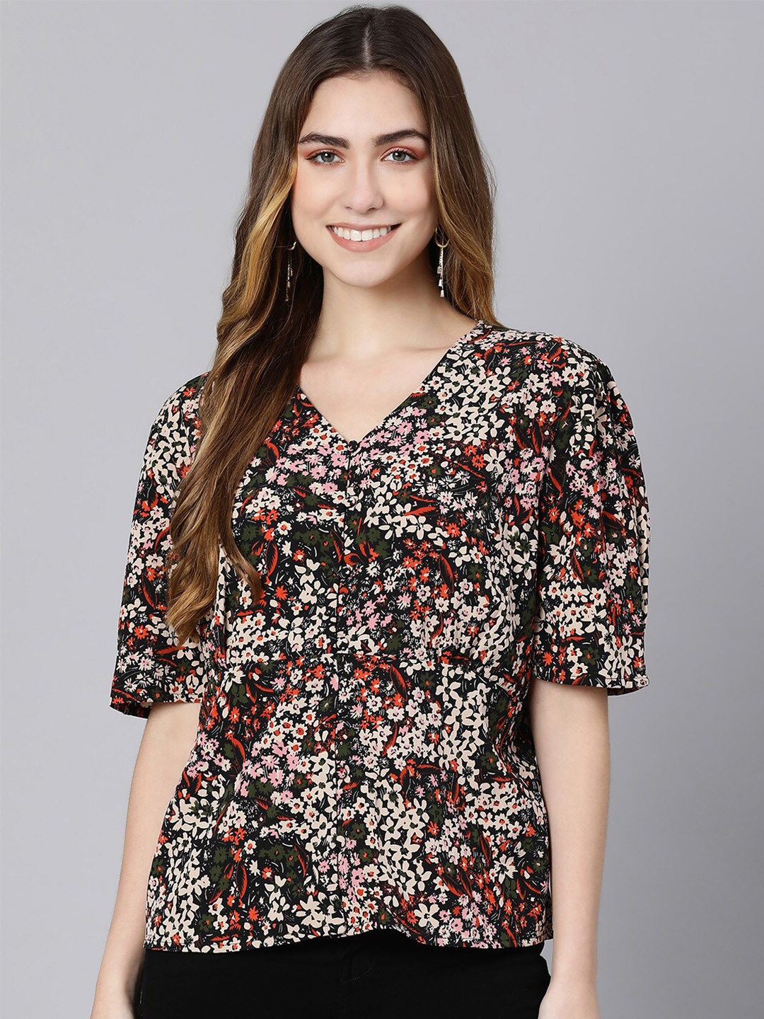 

Oxolloxo Multicoloured Floral Print Top, Multi