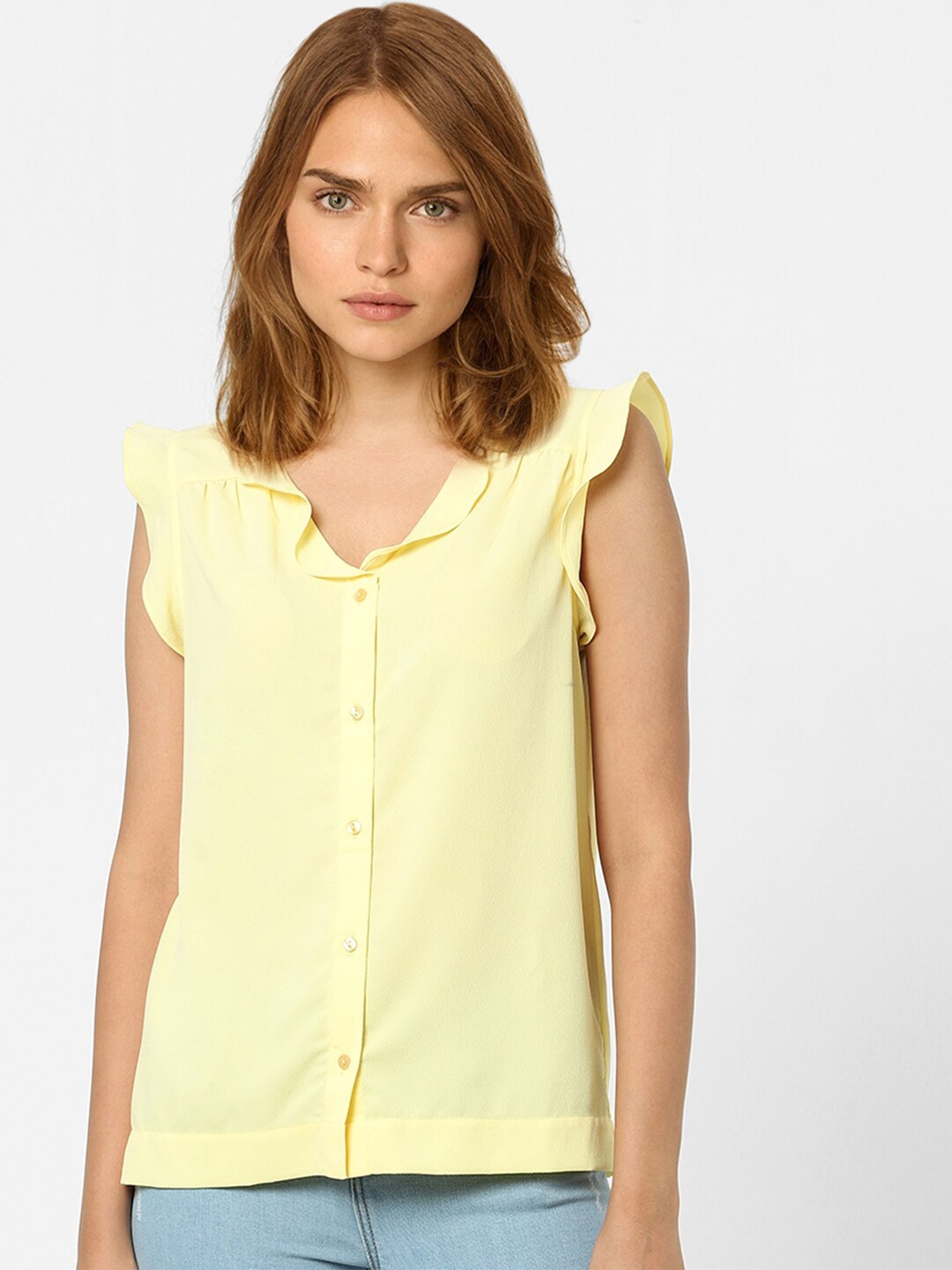 

Vero Moda Yellow Shirt Style Top