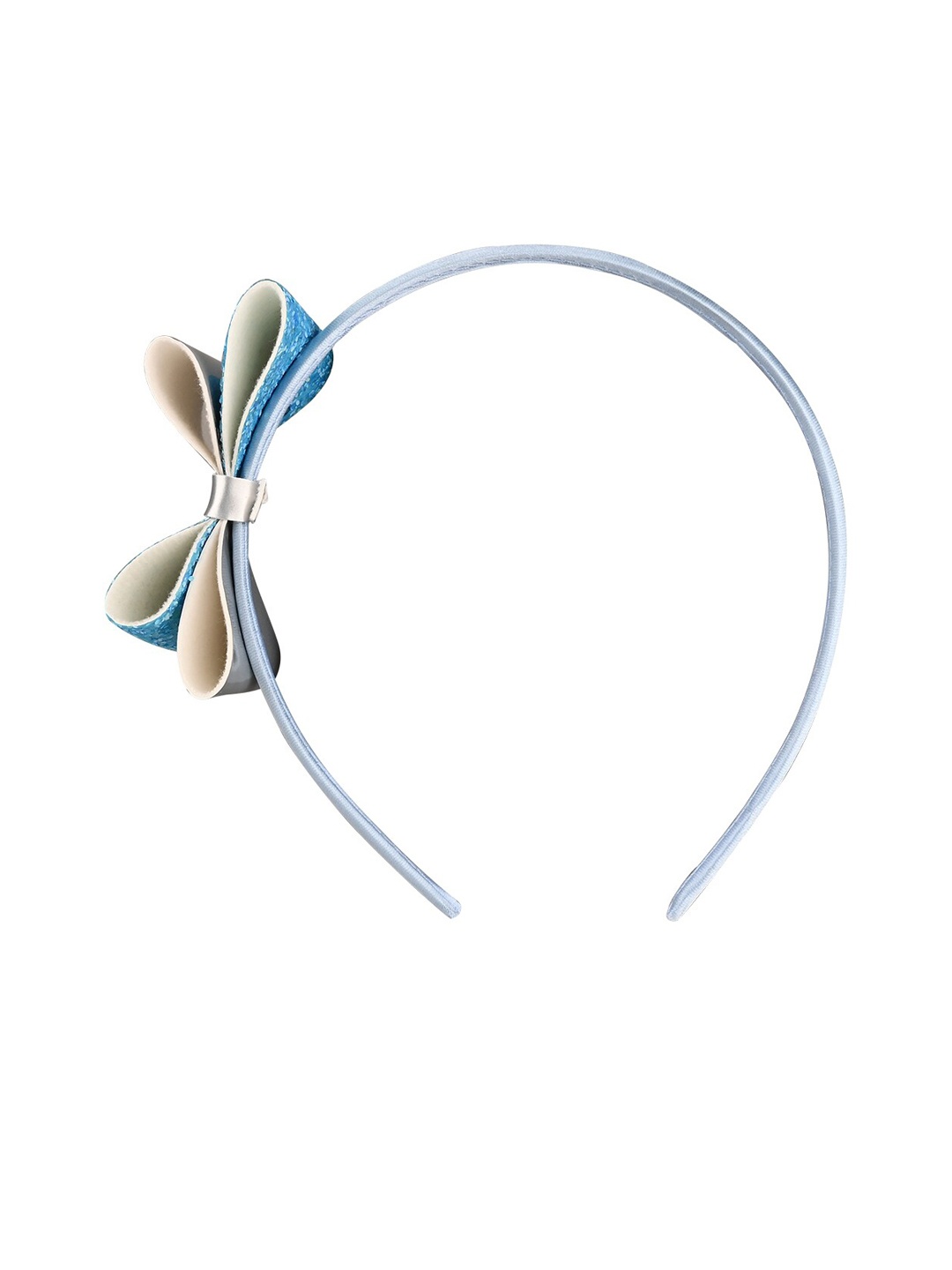 

Aye Candy Girls Blue & Silver-Coloured Glitter Bow Hairband