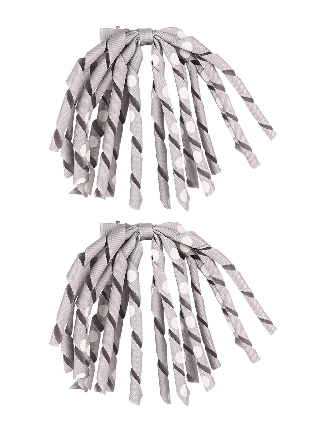 

Aye Candy Girls Grey & White Spiral Alligator Hair Clip