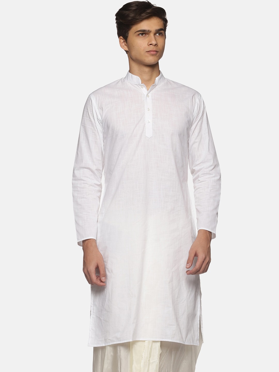 

Sethukrishna Men White Cotton Kurta