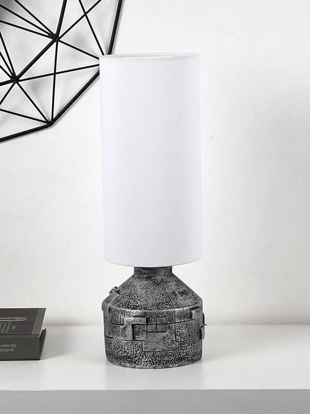 THE ARTMENT Silver-Toned Impressionist Brick Wall Lamp Shade