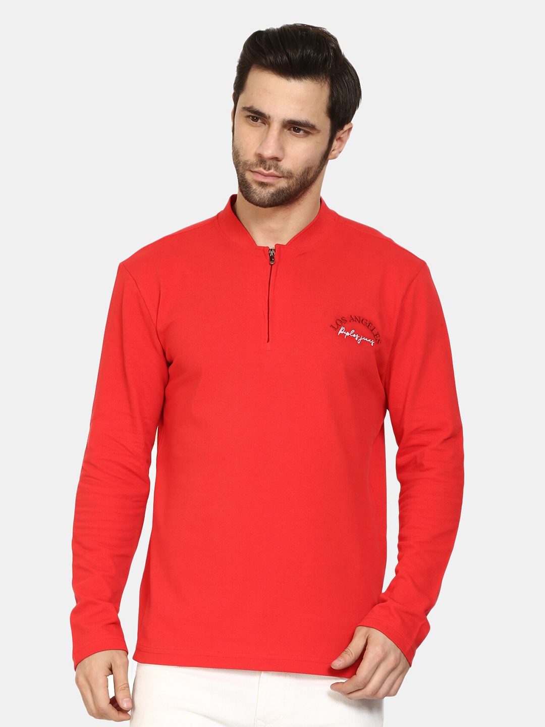 

PEPLOS Men Red T-shirt