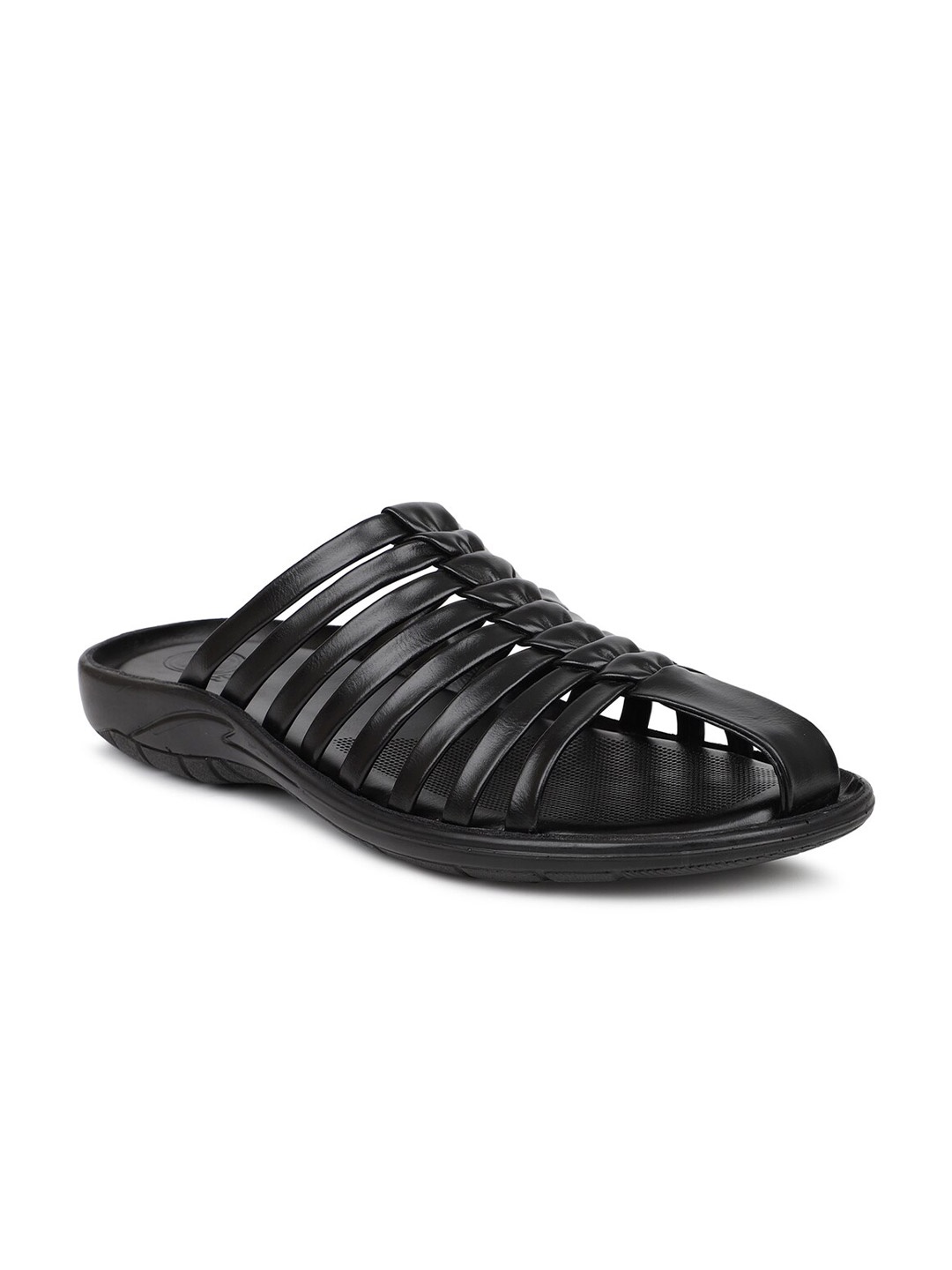 

PRIVO by Inc.5 Men Black Comfort Sandals