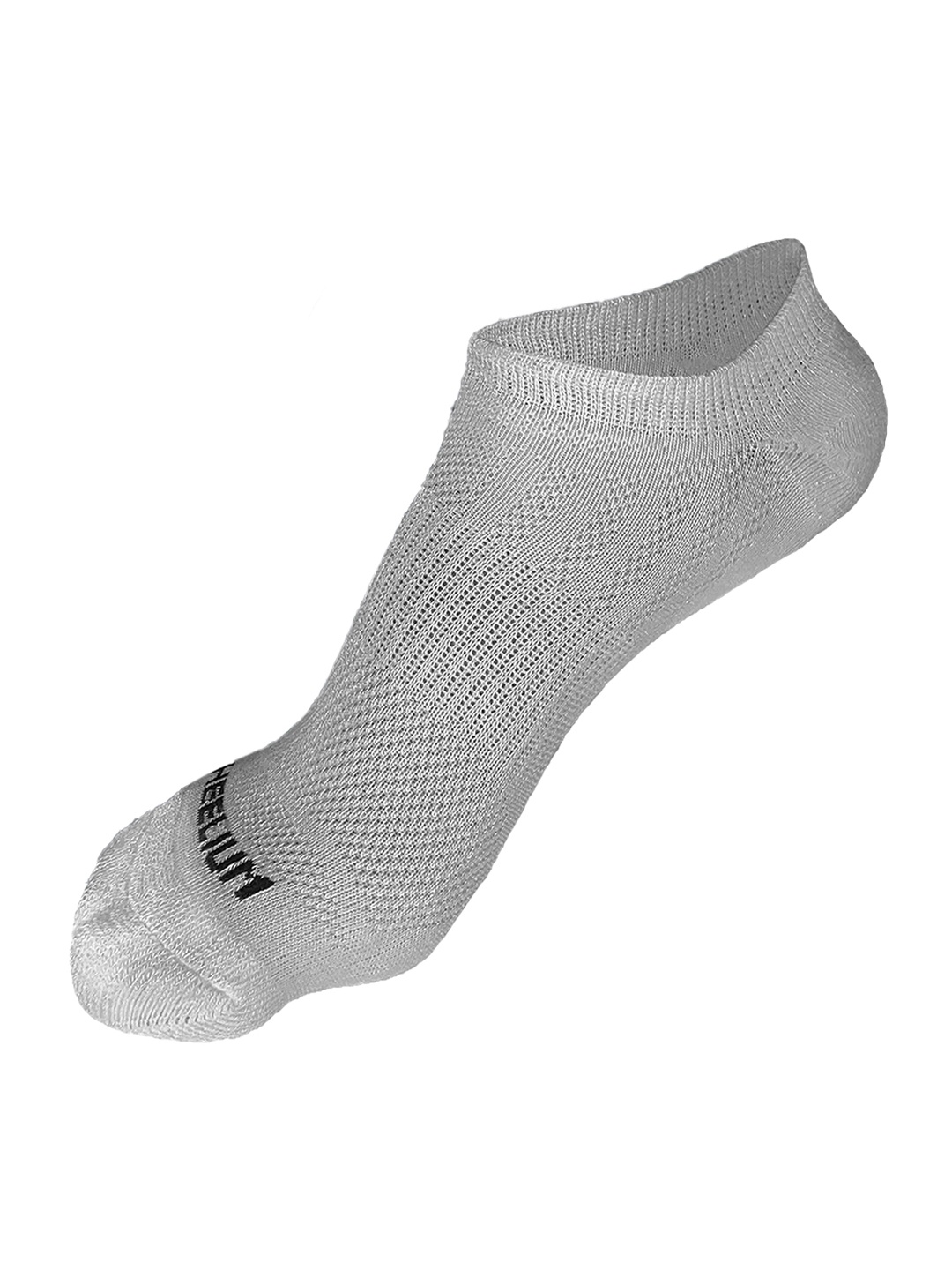 

Heelium Men Odour-Free Breathable Padded Base Anti-bacterial Bamboo Ankle Length Socks, Grey melange