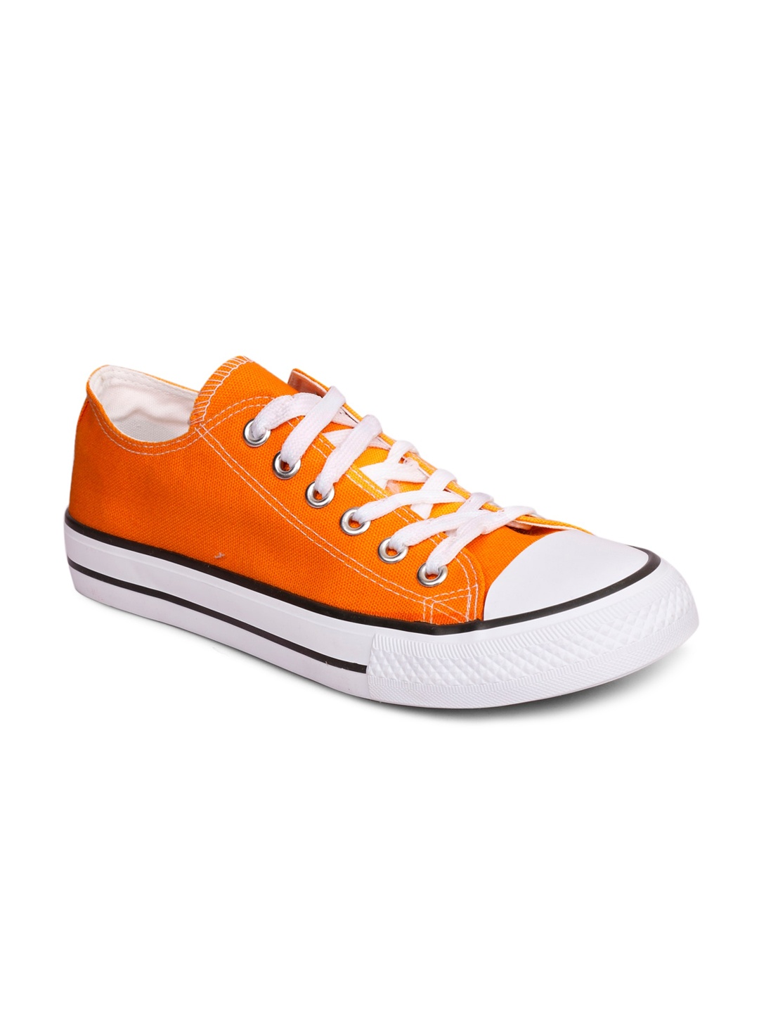 

MOZAFIA Men Canvas Lace-up Casual Low Top Sneakers, Yellow