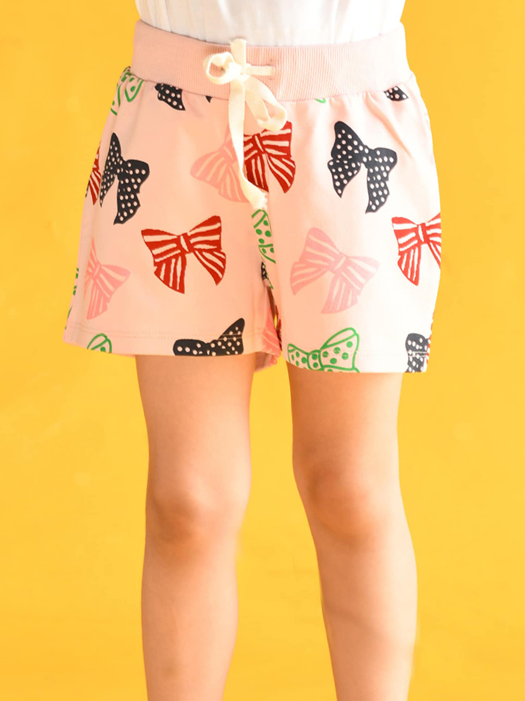 

Anthrilo Girls Pink Conversational Cotton Printed Shorts
