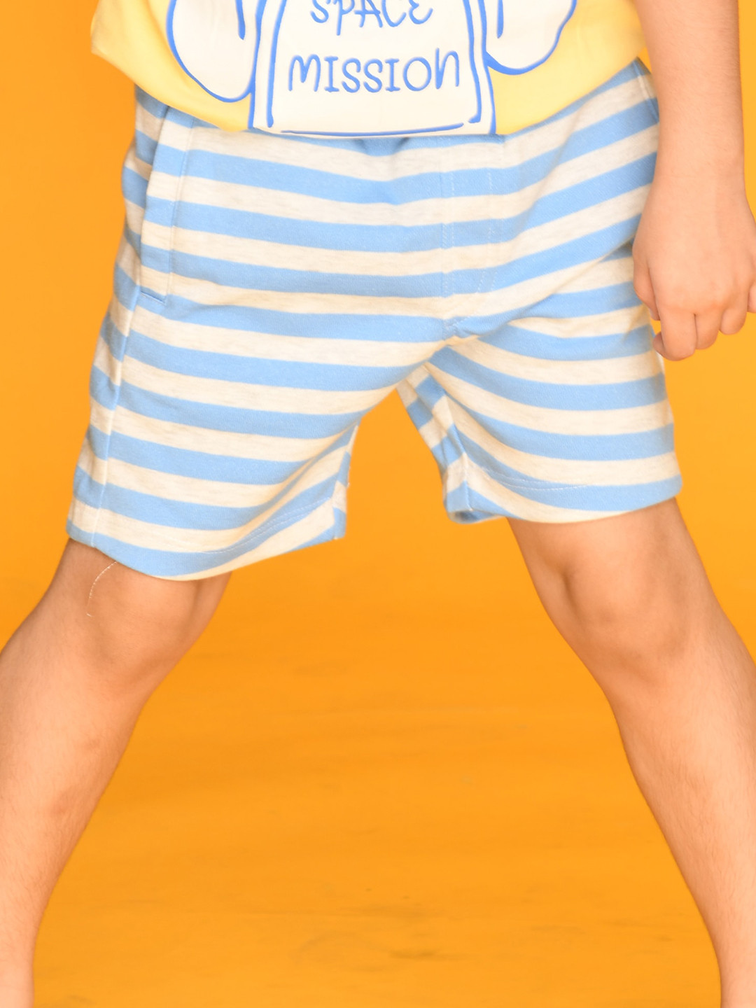 

Anthrilo Boys Blue Striped Cotton Shorts
