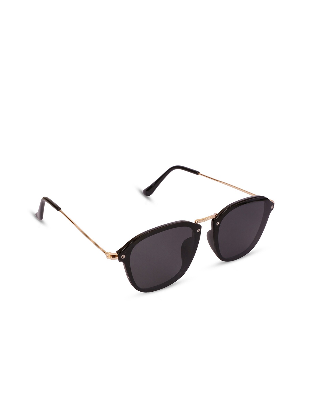 

SUNNIES Black Square Sunglasses With Polarised and UV Protected Lens