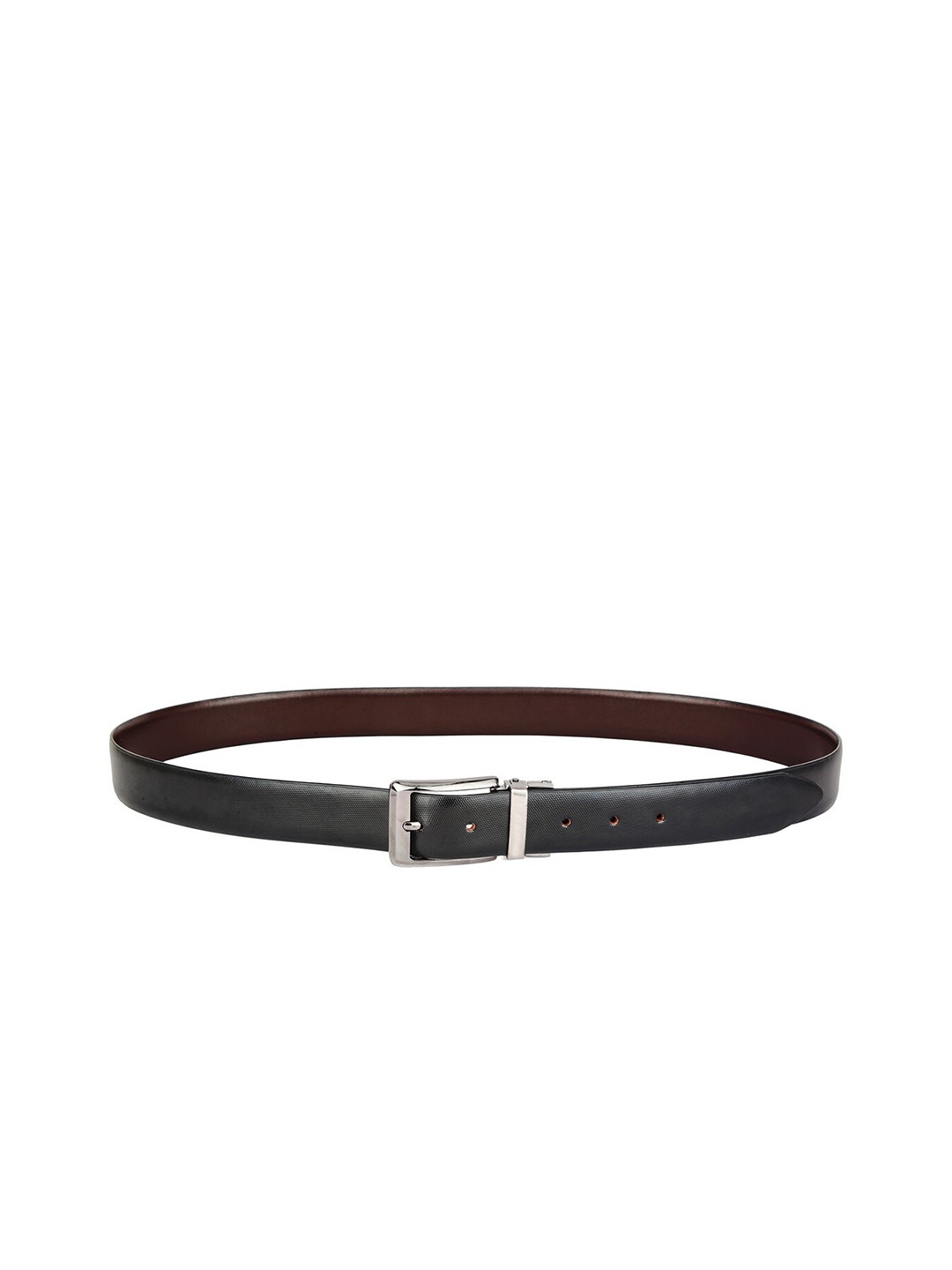 

AVOLT Men Black & Brown Reversible Leather Formal Belt