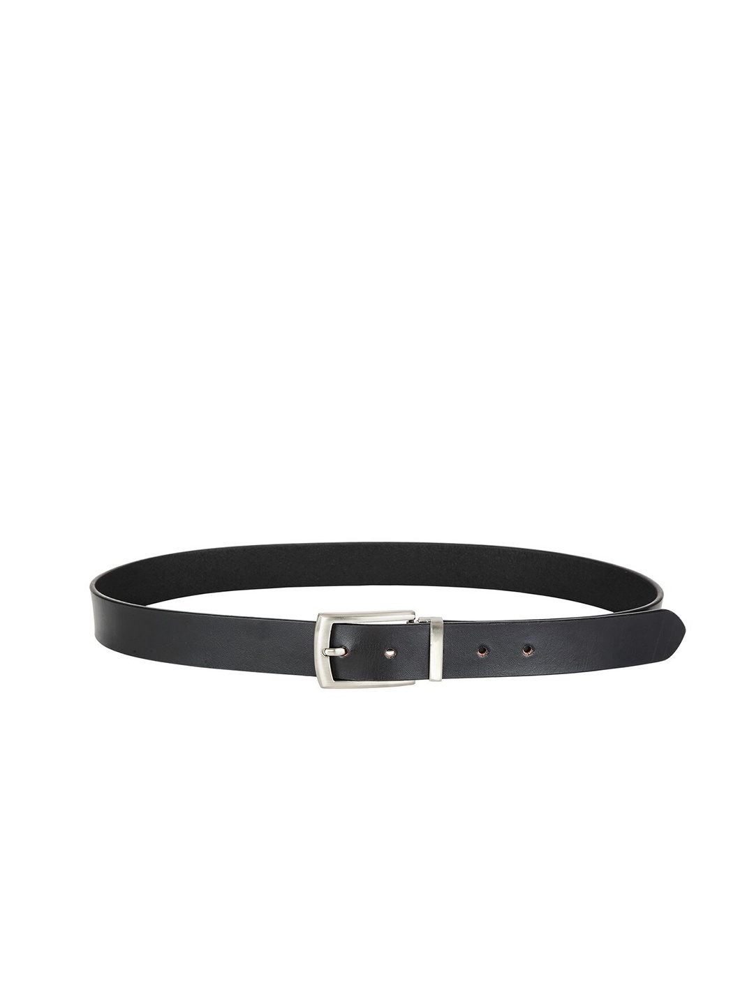 

AVOLT Men Black Textured Leather Formal Belt