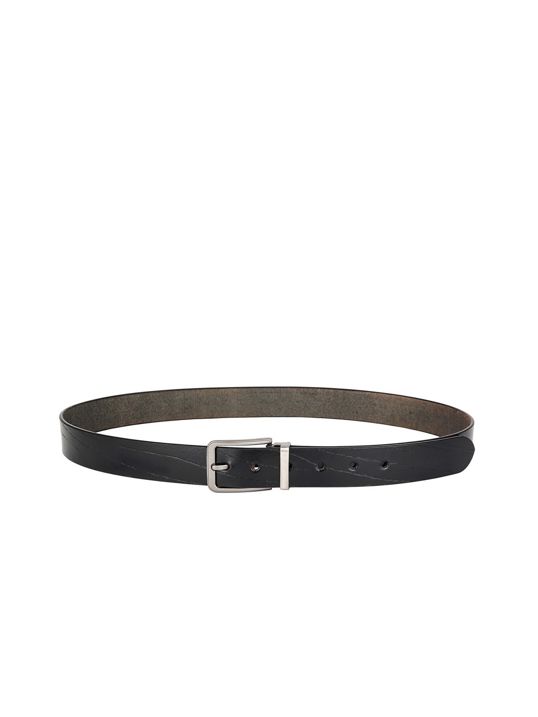 

AVOLT Men Black Leather Formal Belt