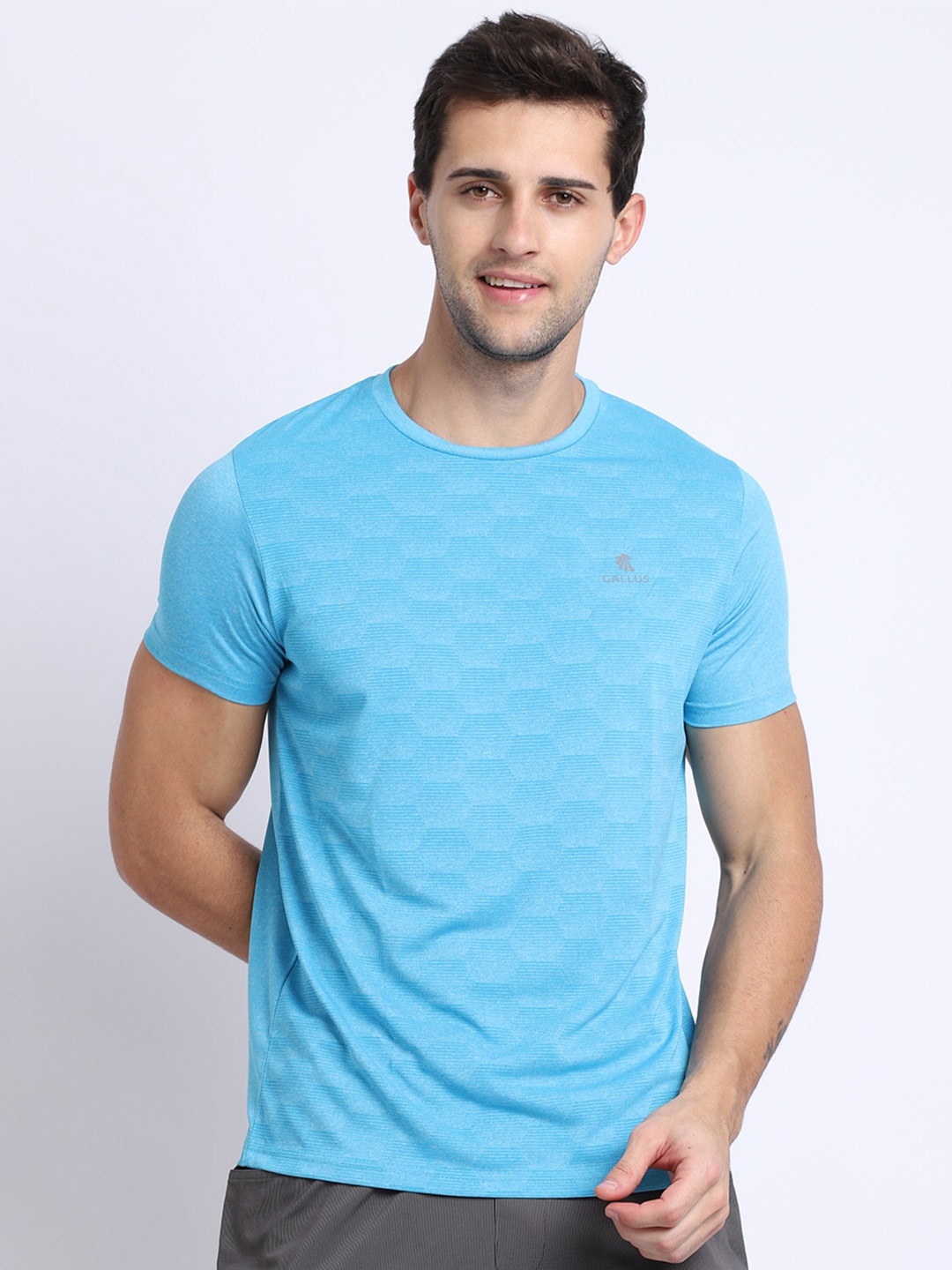 

Gallus Men Blue Dri-FIT T-shirt
